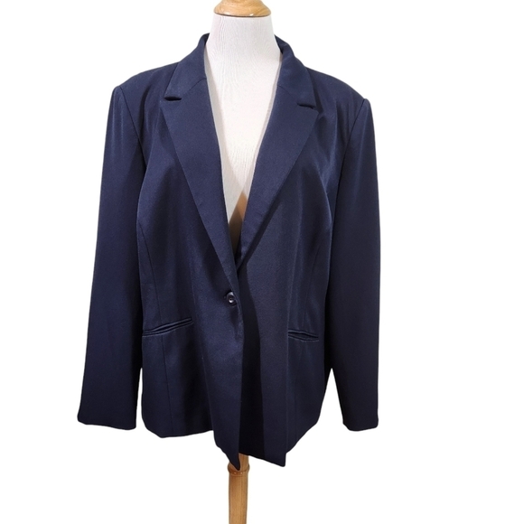 LabelBe Blue Blazer Plus Size 24 - Picture 1 of 11